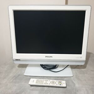 Retro Philips 19" Flat TV Television High-definition HD ready white colour 