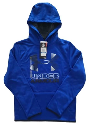 Under Armour ColdGear Athletic Hoodie Youth Boys Big Logo Pullover XL - Image 1 of 4