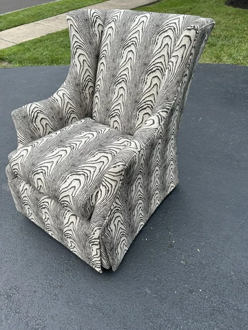 New Wesley Hall Swivel Glider Club Chair Made In The U.S.A Cover
