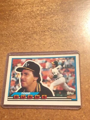 1989 Topps Big Baseball # 10 Todd Burns - Image 1 of 2