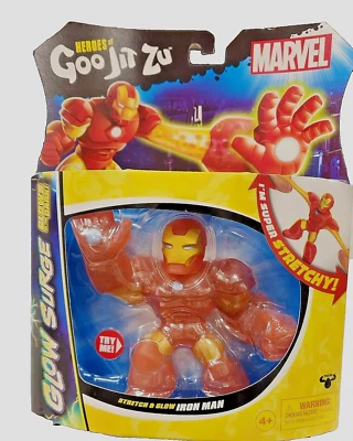 Nuevo en Paquete Heroes Of Goo Jit Zu Marvel Stretch & Glow Surge Iron Man Edades 4+ Foto 1 de 2