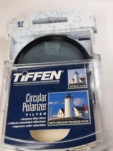 TiFFEN 67mm Circular Polarizer CPL Glass Lens Filter P-CL 67 mm PL-C E67 E-67 US - Picture 1 of 4