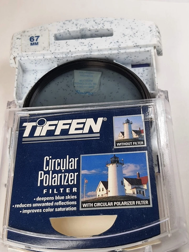 TiFFEN 67mm Circular Polarizer CPL Glass Lens Filter P-CL 67 mm PL-C E67 E-67 US - Image 1 of 4
