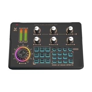 Professioneller Live-Soundkarten-Mixer mit DJ-Effekten, Stimmenverzerrer un9654 - Afbeelding 1 van 9