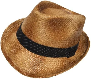 Capstar Burnt Straw Fedora Stingy Brim Trilby Beach Hat - Picture 1 of 2