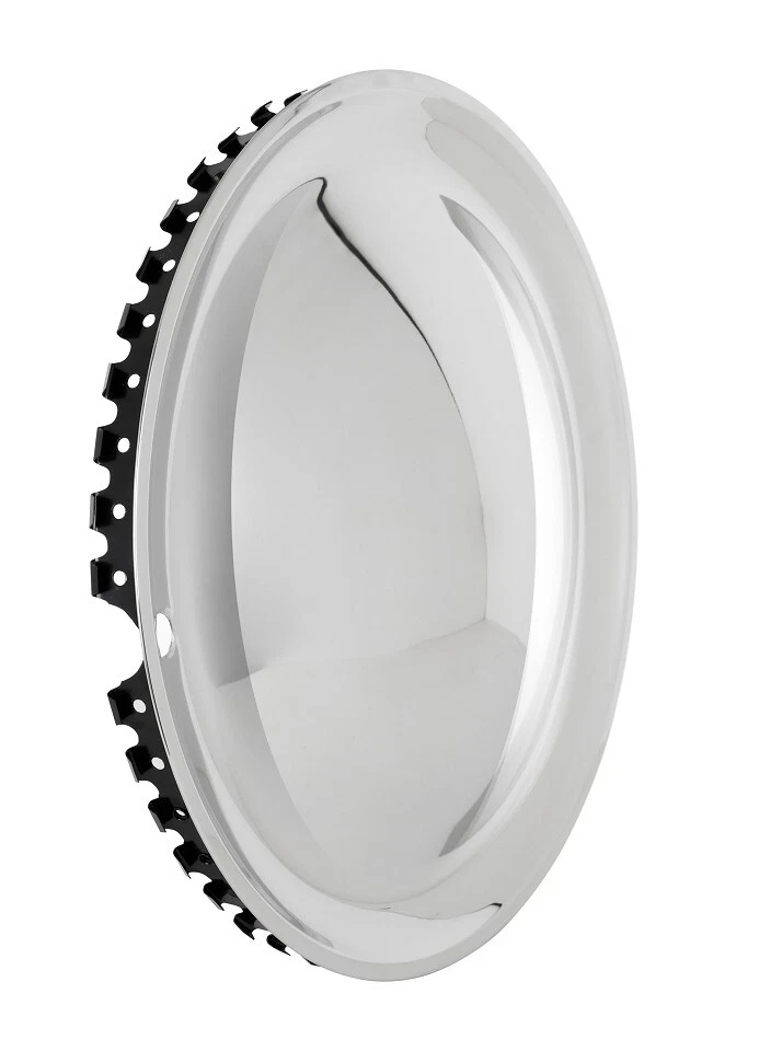 Moon Caps 15" Zoll (4x) Edelstahl poliert Radzierblenden Radkappen Kappen Blende - Bild 1 von 4