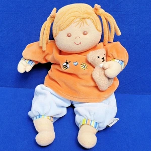STERNTALER STOFFPUPPE MÄDCHEN MIT TEDDY SOFT DOLL RASSEL MAGDALENA 28 CM - Bild 1 von 2