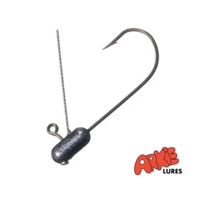 10 (1 pk) Unpainted Arkie Weedless Tube Grub Jig Head~Bass Lure~FREE Shipping - Picture 1 of 1