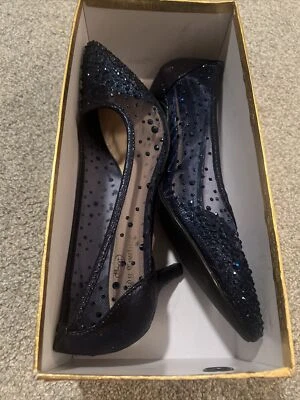 Tacones de noche/empresariales azul marino talla 9 (39) Foto 1 de 4