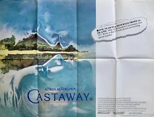 Castaway Original Movie Quad Poster 1986 Oliver Reed Amanda Donohoe Vic Fair Art - Picture 1 of 6