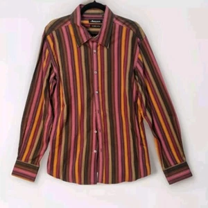 Vintage Mens Button-Up Shirt Size XL By APPANA Fabic Made In Italy Very Good Con - Picture 1 of 7