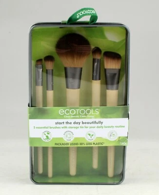 *EcoTools Daily Defined Eye Brush Set 5 Piece Set  w. Storage Tin - Image 1 of 2