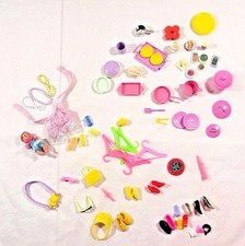 Vintage Barbie Accessories Mixed Lot 1980s/90s Over 50 Pcs Kitchen,Camera,Shoes