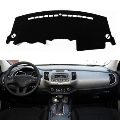 Alfombrilla interior negra para salpicadero para Kia Sportage 2011-2015 alfombrilla para salpicadero alfombrilla para sol Foto 1 de 4