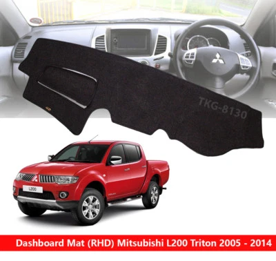 (RHD) Interior Dashboard Dash Mat Cover For Mitsubishi L200 Triton 2005 - 2014 - Image 1 of 4