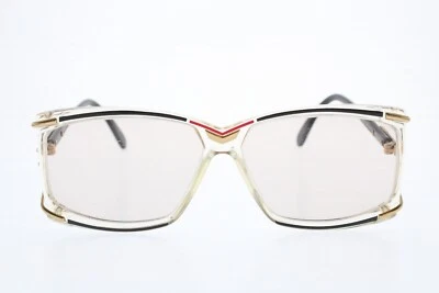 Gafas Cazal De Colección Modelo 179 - Col.204 - Dorado Transparente Negro Rojo 58/13-25 mm Foto 1 de 4