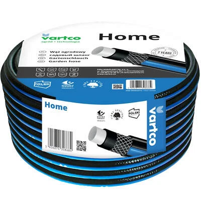 AGAPLAST 5 Meter 3/4 Zoll Wasserschlauch Home Black Gartenschlauch 5m schwarz 25 BAR