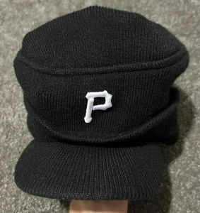 Pittsburgh Pirates MLB New Era Strick Krempe Beanie Stil Mütze schwarz mit weißem P - Bild 1 von 6