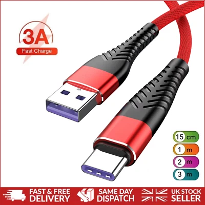 Cable cargador rápido trenzado genuino de alta resistencia para Samsung S25 S24 S23 S22 S21+ Foto 1 de 4