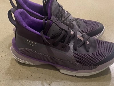 Zapatos Under Armour Curry 7 Juveniles Talla 6.5 Y Púrpura Foto 1 de 4