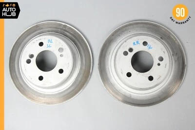 90-95 Mercedes R129 SL500 300SL Rear Brake Rotors Disc Left and Right Set OEM - Image 1 of 4