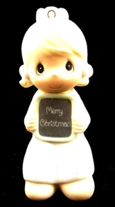 Precious Moments #E-0536 Love is Patient Feliz Navidad - APM Cross 1983 - Imagen 1 de 3