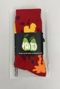 PAIRED Socks "Poppy Field" One Pair, One Size-NEW Goes well with the SB Dunk Low - Picture 1 of 4