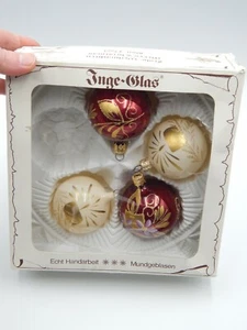 Inga-Glas West Germany mundgeblasener Christbaumschmuck T296 - Bild 1 von 8