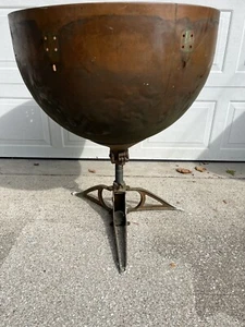 VTG Ludwig 28” Or Slingerland Copper Kettle For Timpani Drum & Stand Fair Cond - Picture 1 of 13