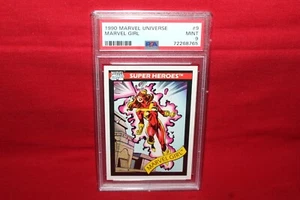 1990 Marvel Universe Impel Marvel Girl # 9 PSA 9 Super Heroes Villians - Picture 1 of 2