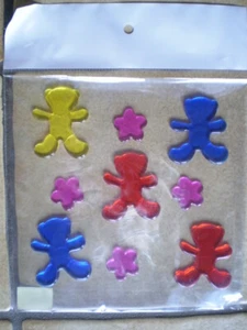 Gel - Pegatina Imagen Ventana PROTECCIÓN AVES - OSOS / TEDDYS Reutilizable / Nuevo - Imagen 1 de 2