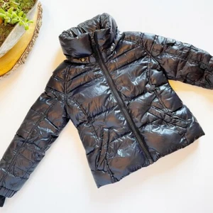 • S13 Gloss Black Down Puffer Coat • Kids Size 6 - Picture 1 of 9