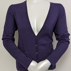 Valerie Stevens V Neck Button Down Cardigan Sweater Womens Size Small - Picture 1 of 4