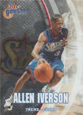 ALLEN IVERSON: 2000-01 FLEER GAME TIME CARD # 87 - Image 1 of 2