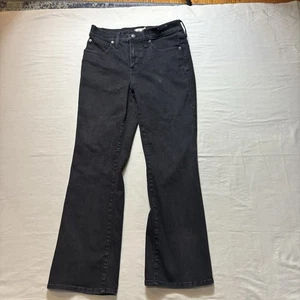 Madewell Black Mid Rise Kick Out Crop Jeans Womens Size 28 - Picture 1 of 7