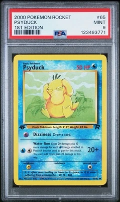 2000 Pokemon 1st Edition Team Rocket #65 Psyduck PSA 9 Trusted Seller! NEW CERT! - Image 1 of 2