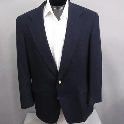 Blazer Austin Reed masculino clássico azul 44R botão dourado lã virgem Reino Unido - Imagem 1 de 4