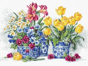 Cross Stitch Kit Luca-S - Spring garden, B2385 - Picture 1 of 1