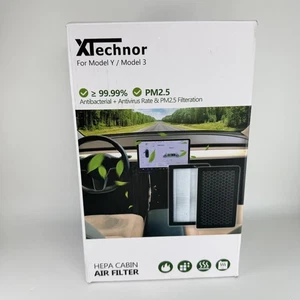 XTechnor HEPA Cabin Air Filter For Tesla Model 3 Y PM2.5 Replacement Kit - Bild 1 von 5