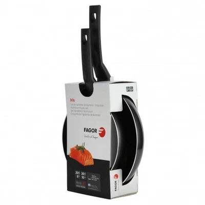 Bratpfanne Pfannen Set 2 Teilig Fagor IRIS 20/26 Stahl Ø 20 Cm Ø 26 Cm - Bild 1 von 2