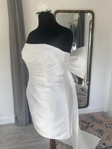 Plus Size Mini Wedding Dress Size UK22 (street Size UK18/20) - Picture 1 of 8