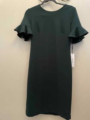 Calvin Klein Women's Tulip Sleeve Sheath Bodycon Dress Size 8 - Image 1 of 4