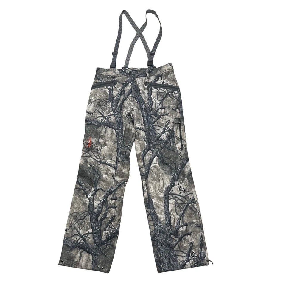 Pantalones con tirantes camuflados Sitka para hombre caza pesca equipo al aire libre grande ropa montaña Foto 1 de 4
