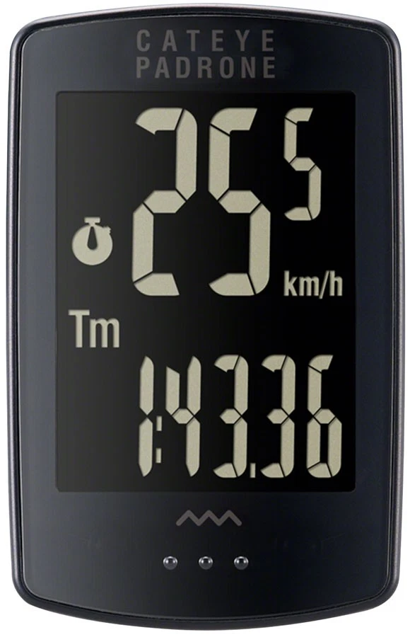 CatEye Padrone Stealth WL Wireless Bike Computer with Large Inverted LCD, - Image 1 of 1