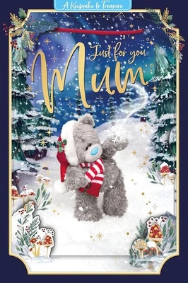 ME TO YOU Bear With Snowflake Mum 3D Christmas Card