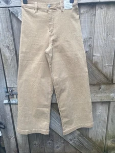 NUEVOS JEANS MARK & SPENCER TOBILLO ANCHO GRAZER SARGA UK6 PIERNA CORTA - PIEDRA OSCURA - Imagen 1 de 12
