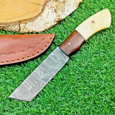 Premium Handmade Damascus Steel Hunting Knife – Outdoor Camping Knife, Z-5426 - Image 1 of 4
