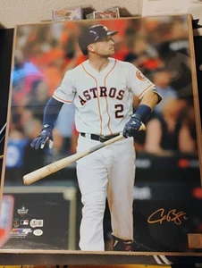 Alex Bregman Autographed Houston 16x20 Baseball Photo - BAS (White Jersey) - Picture 1 of 3