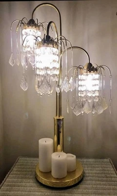 Lámpara de Mesa Estilo Araña con Tonos Acrílicos Cristal Acabado Latón 716G Foto 1 de 3