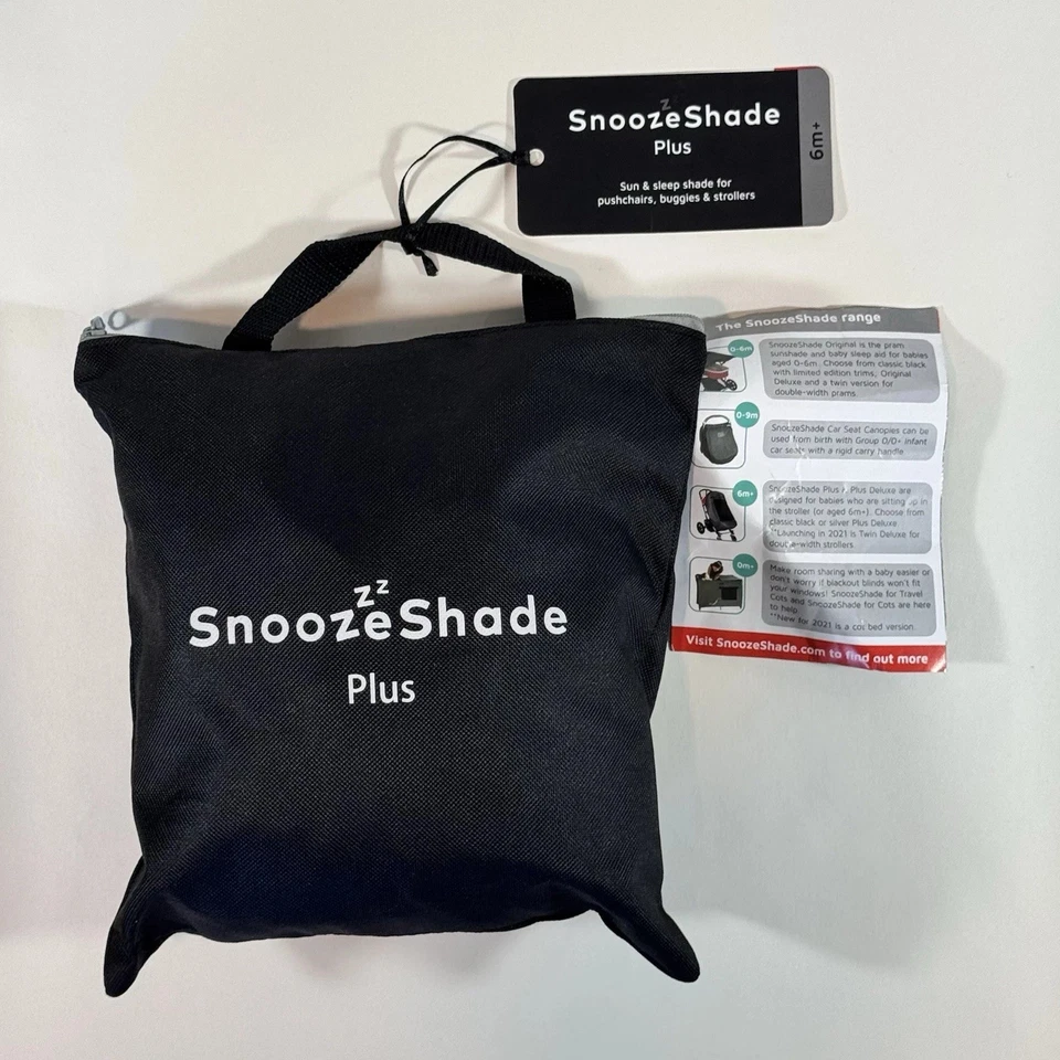 SnoozeShade Plus Deluxe Stroller Sun & Sleep Shade | UPF 40+ | CHOOSE PACKAGING - Image 1 of 1